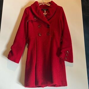 LuLuvia Women’s Wool Blend Fully Lined Coat Size Small Great for Holiday Season!